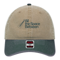 Khaki / Dark Green Guitar Washed Dad Hat