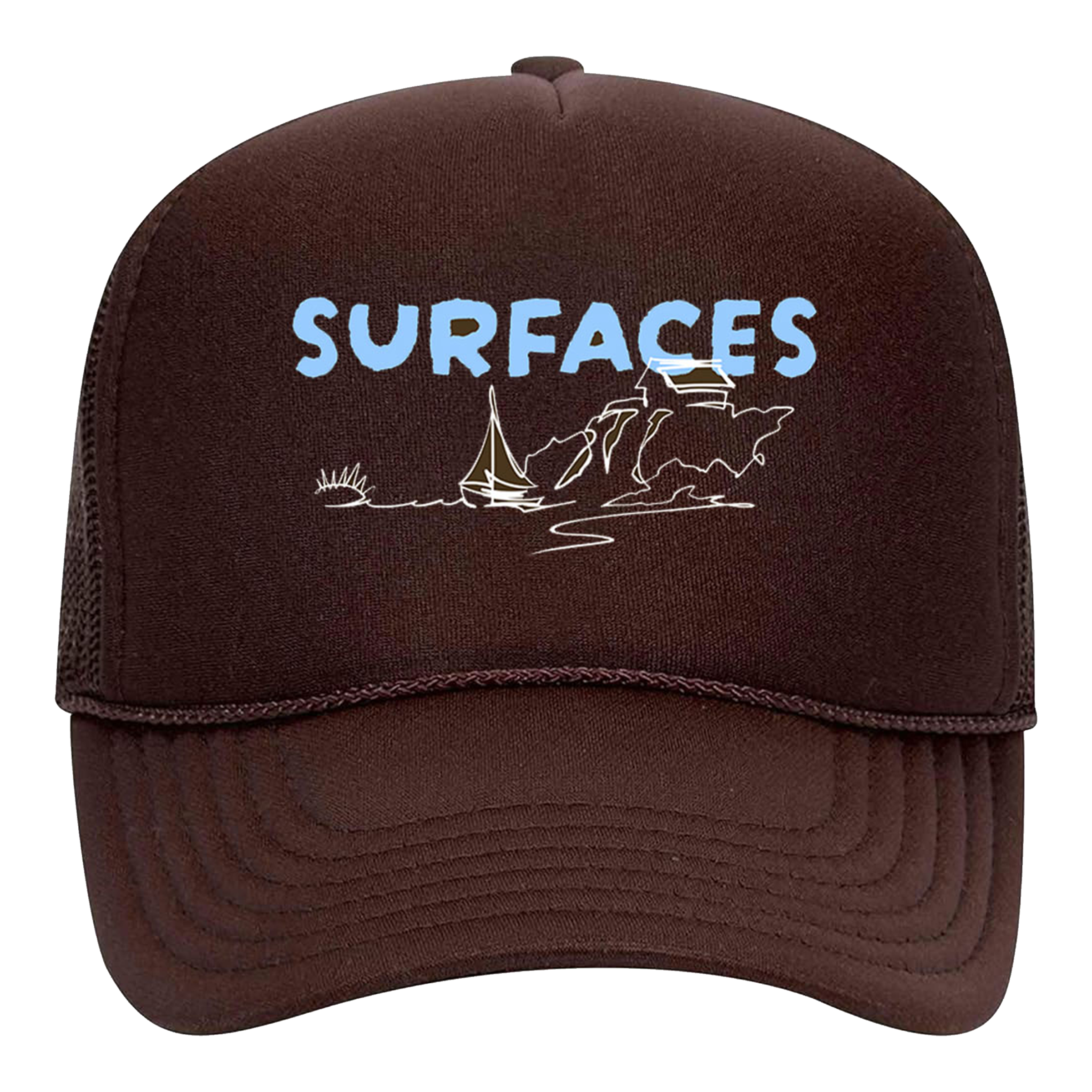 Brown Waves Trucker