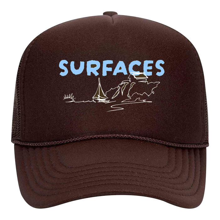 Brown Waves Trucker